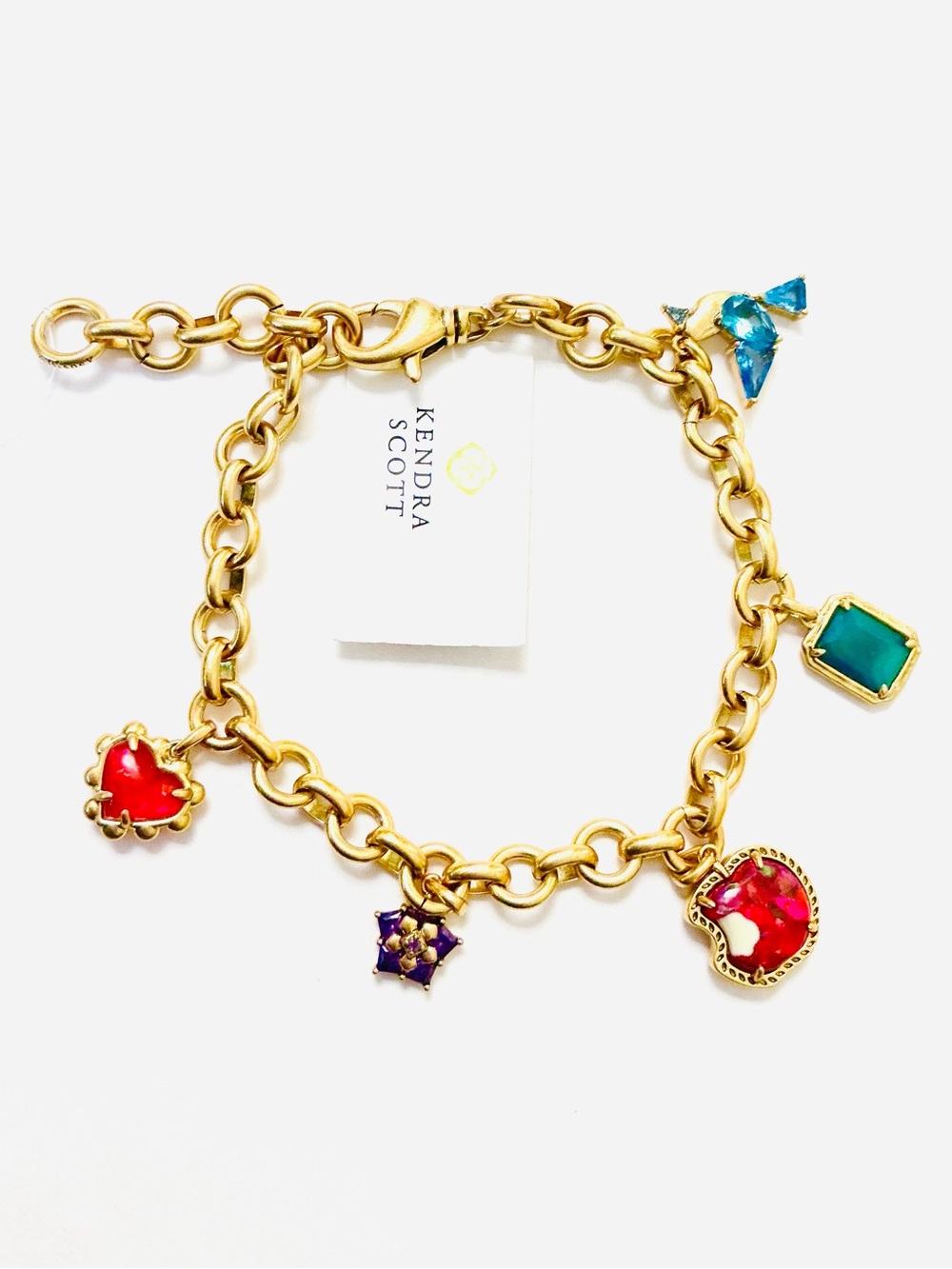 Disney x Kendra Scott Snow White and the Seven Dwarfs Charm Bracelet NWT